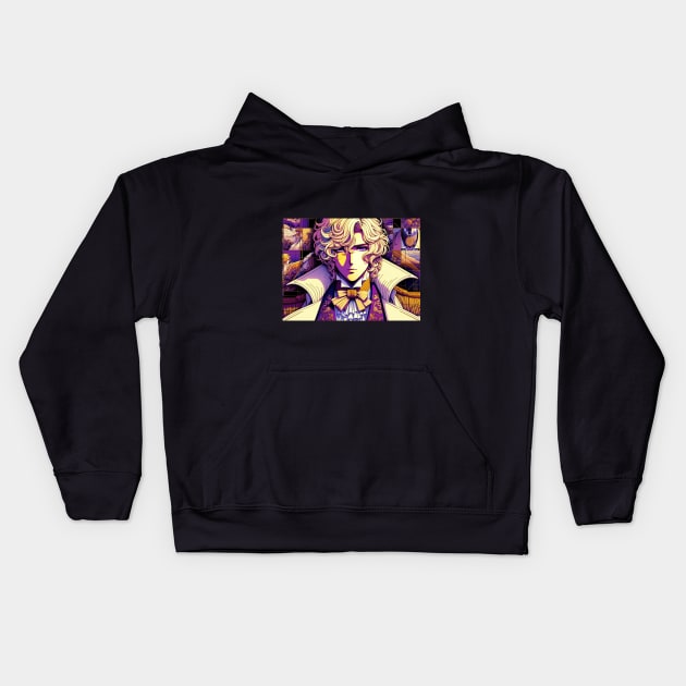 Regal Twilight Mosaic Kids Hoodie by Pepper's Kichy Designs